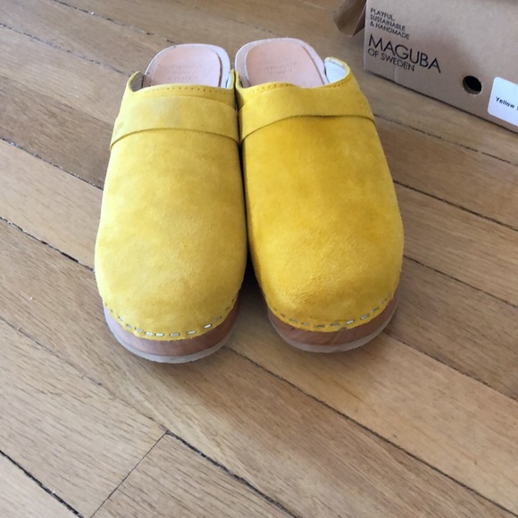 Maguba Clogs. Sustainable. Canary Yellow. Sz9. NWT - Picture 5 of 6